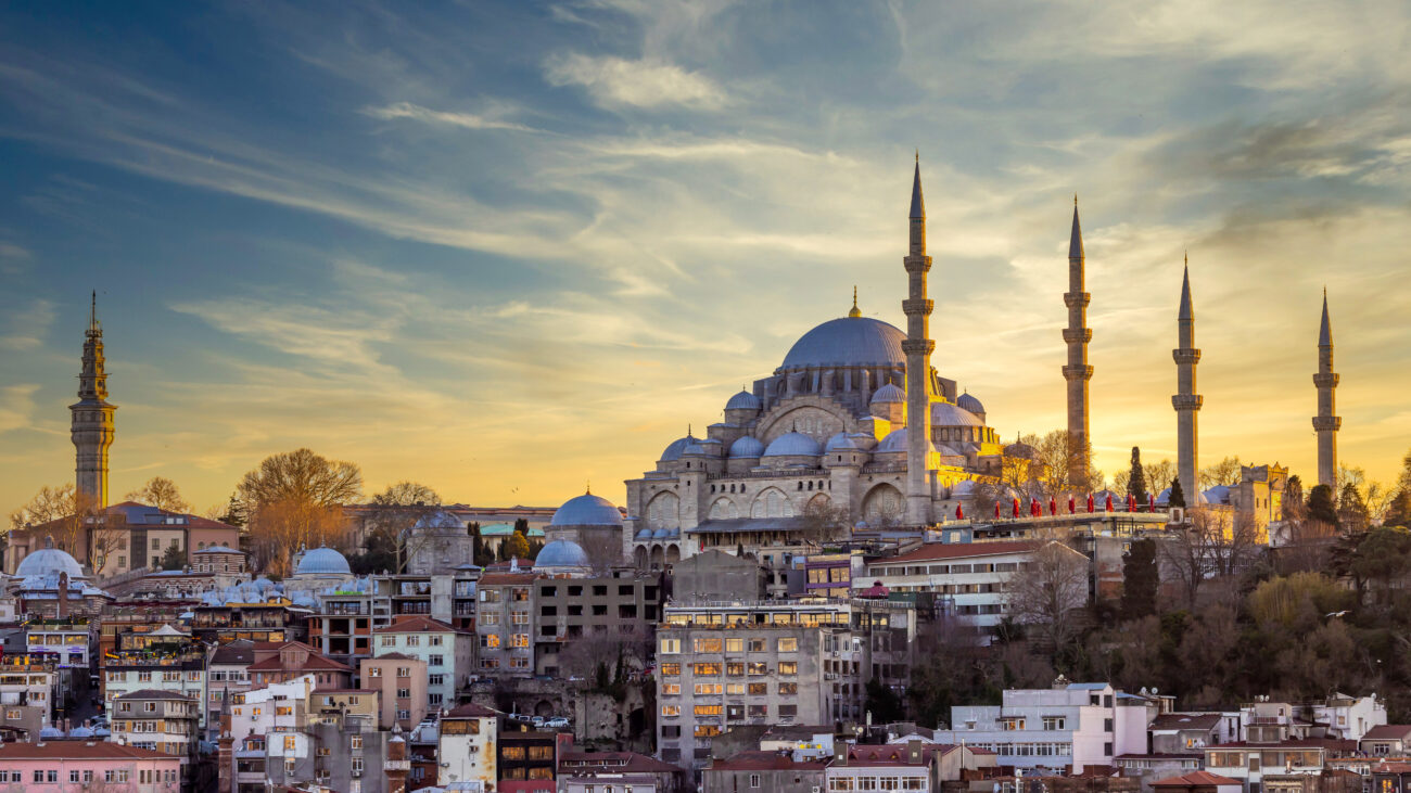 Süleymaniye-moskeen i Istanbuls gamle bydel